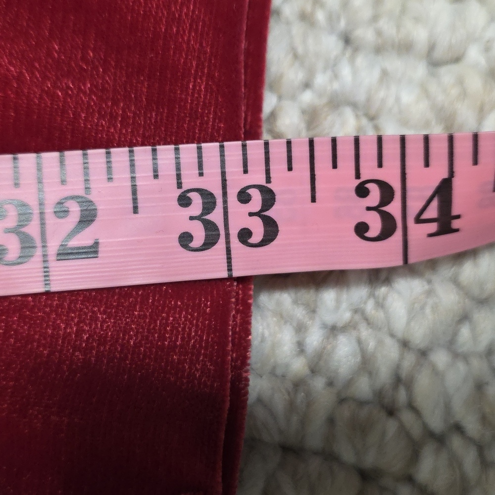 Wide Leg Mid Rise Velvet Pants - Picture 12 of 16